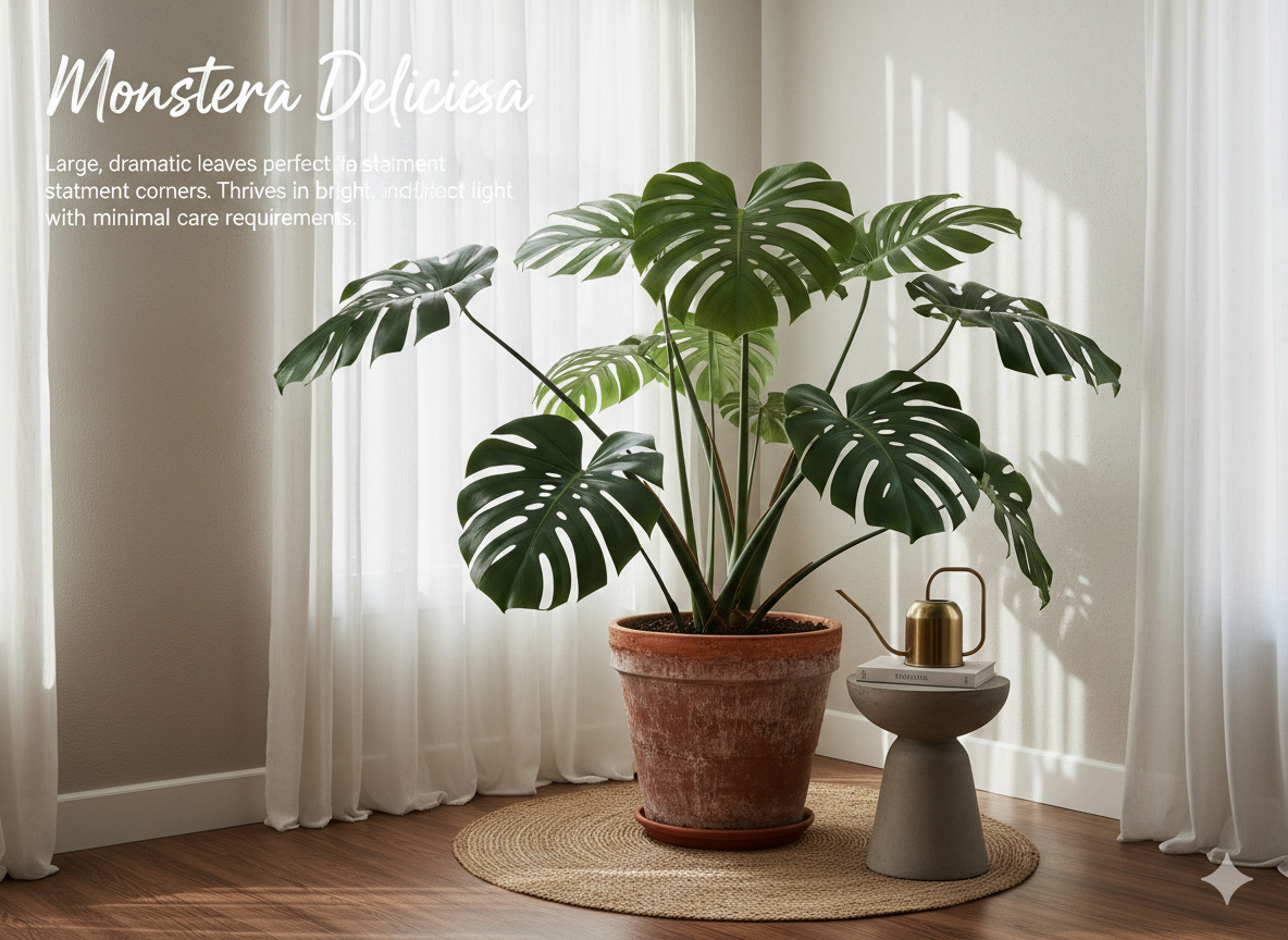 Monstera Deliciosa large indoor plant