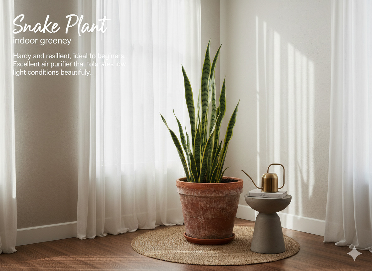 Snake Plant Sansevieria indoor greenery